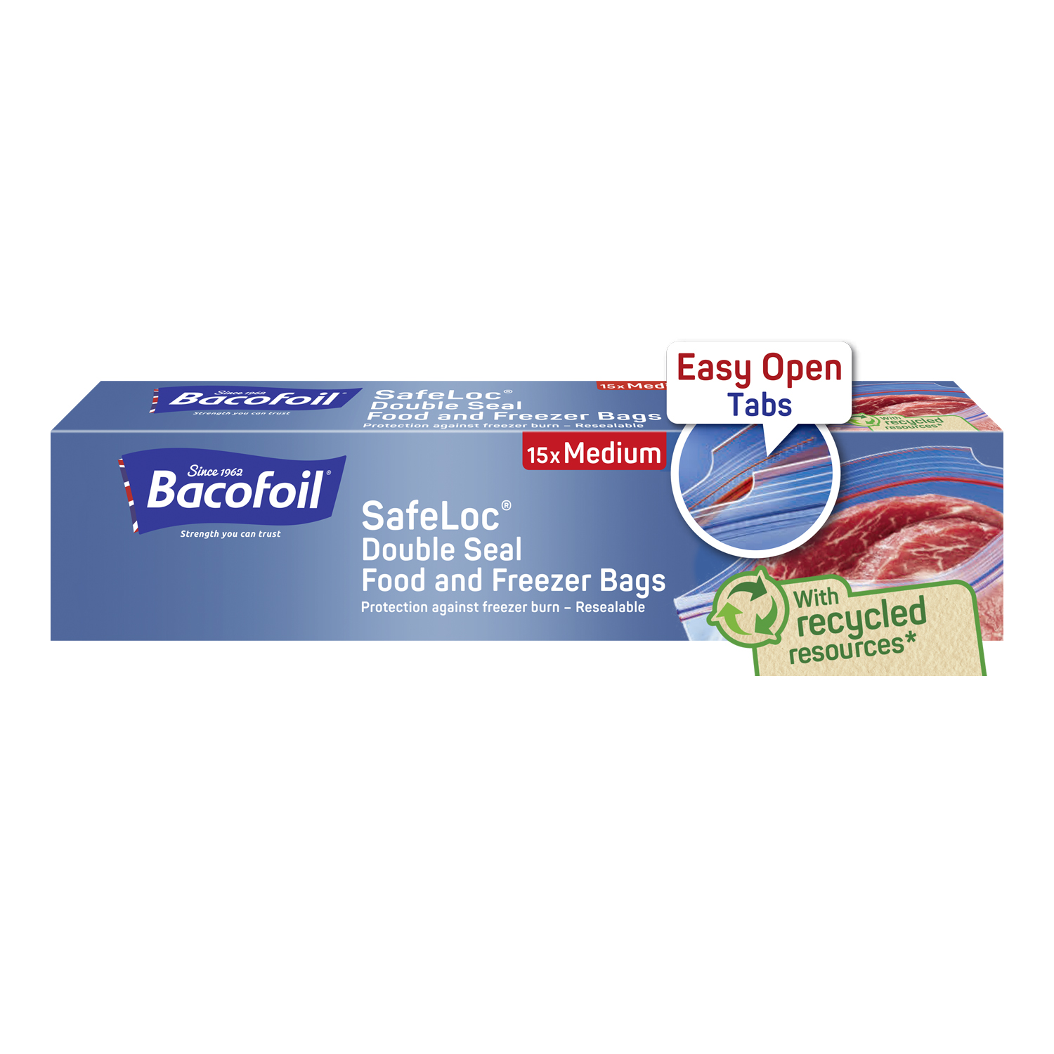 Bacofoil SafeLoc Double Seal Food and Freezer Bags Small